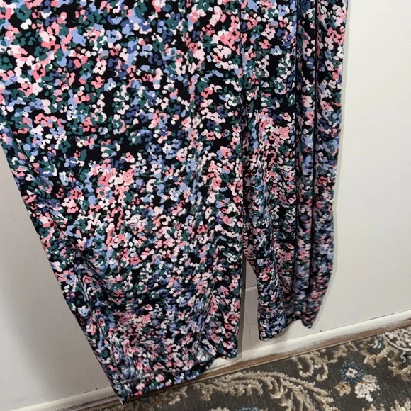 Seraphine Smocked Floral Jumpsuit Multicolor Floral Accents size 10 - Picture 4 of 10